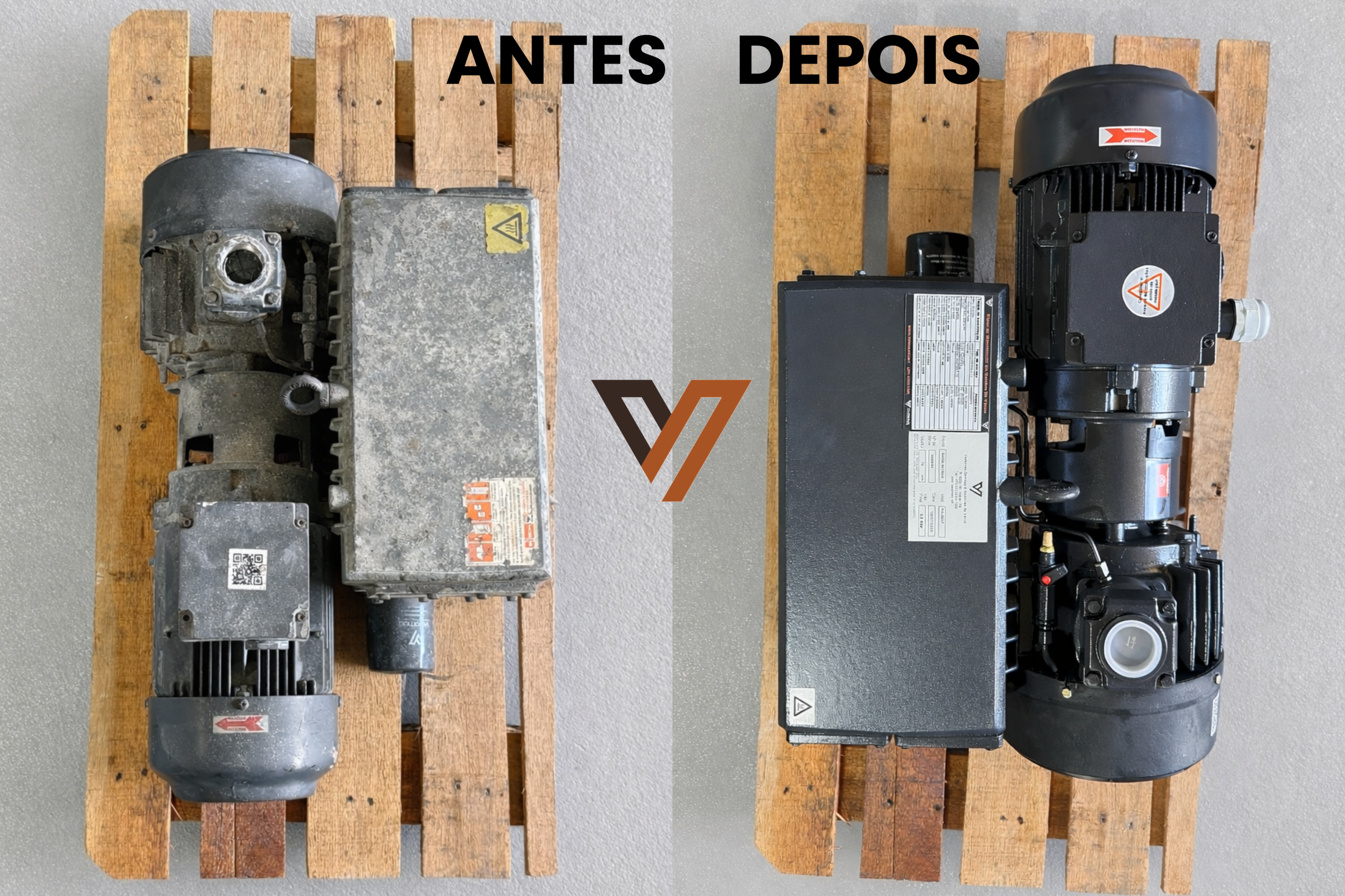 antes e depois manutenção
